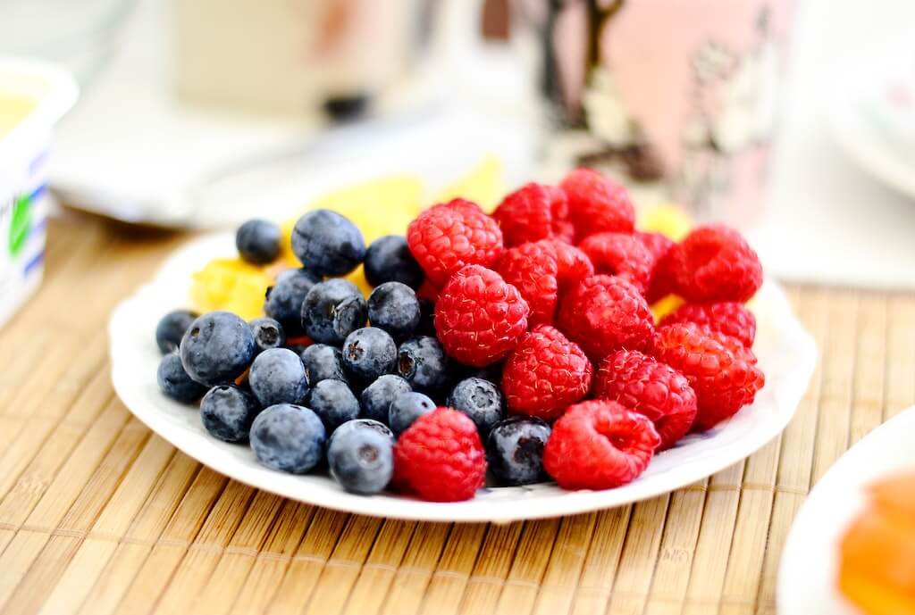 Beeren vegane Snacks